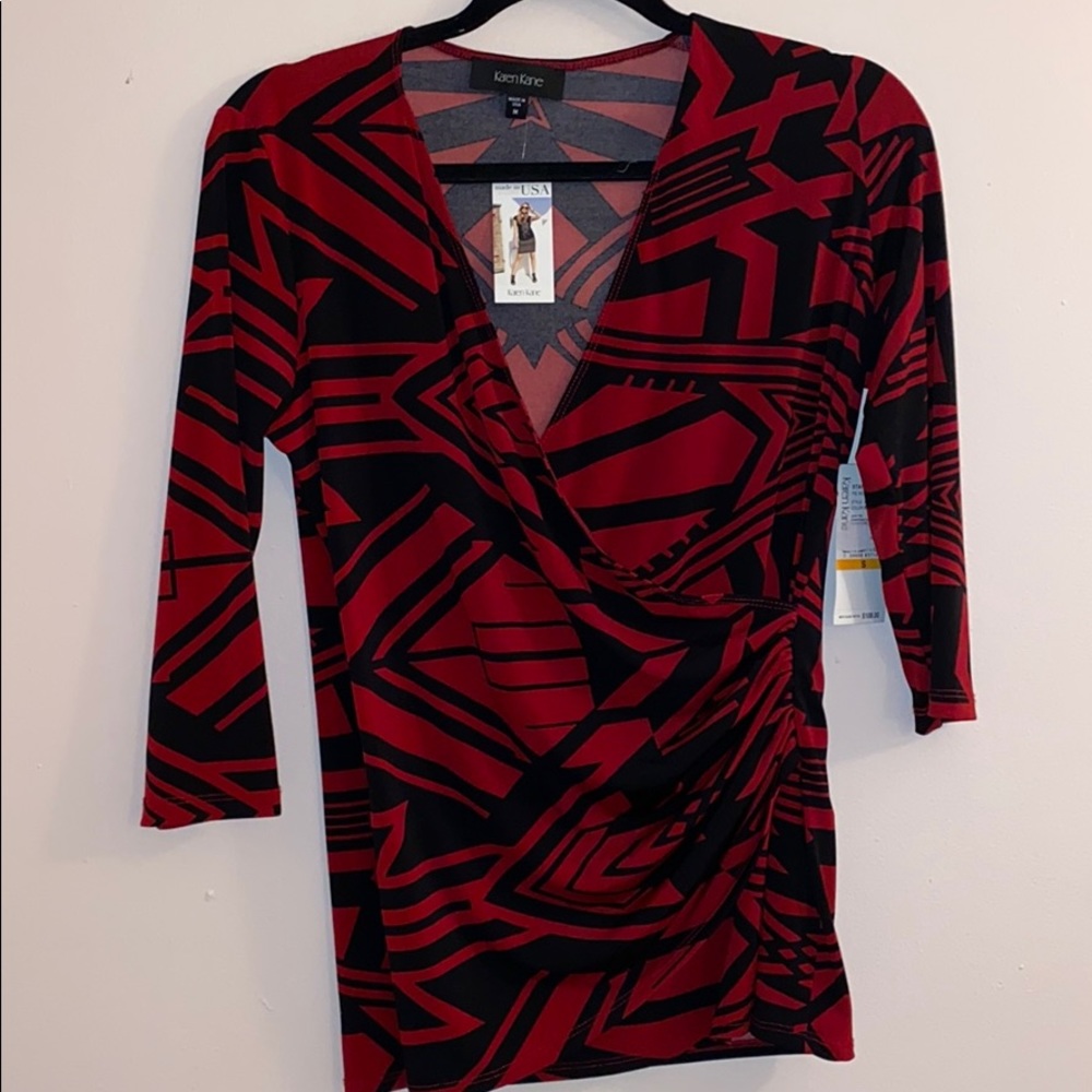 Starlight V-neck Karen Kane blouse